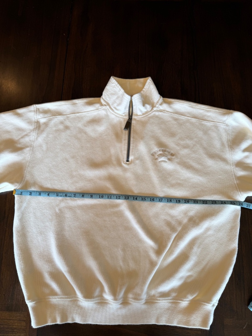 Tommy Bahama Men's Ivory Pullover Aruba Half Zip Knit Relax Fit, Size XL - Picture 15 of 15